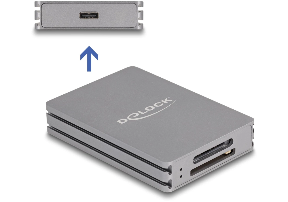 Delock Card Reader Extern 91013 USB type-C pour SD/CFexpress Type A 