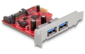 Delock Carte PCI Express USB 5 Gbps Type-A femelle LP