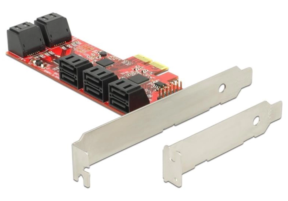 DeLOCK Carte PCI Express x2 > 10 x SATA 6 Gb/s interne (LP)