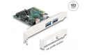 Delock Carte PCIe USB 3.1 Gen 2 - 2x USB type A