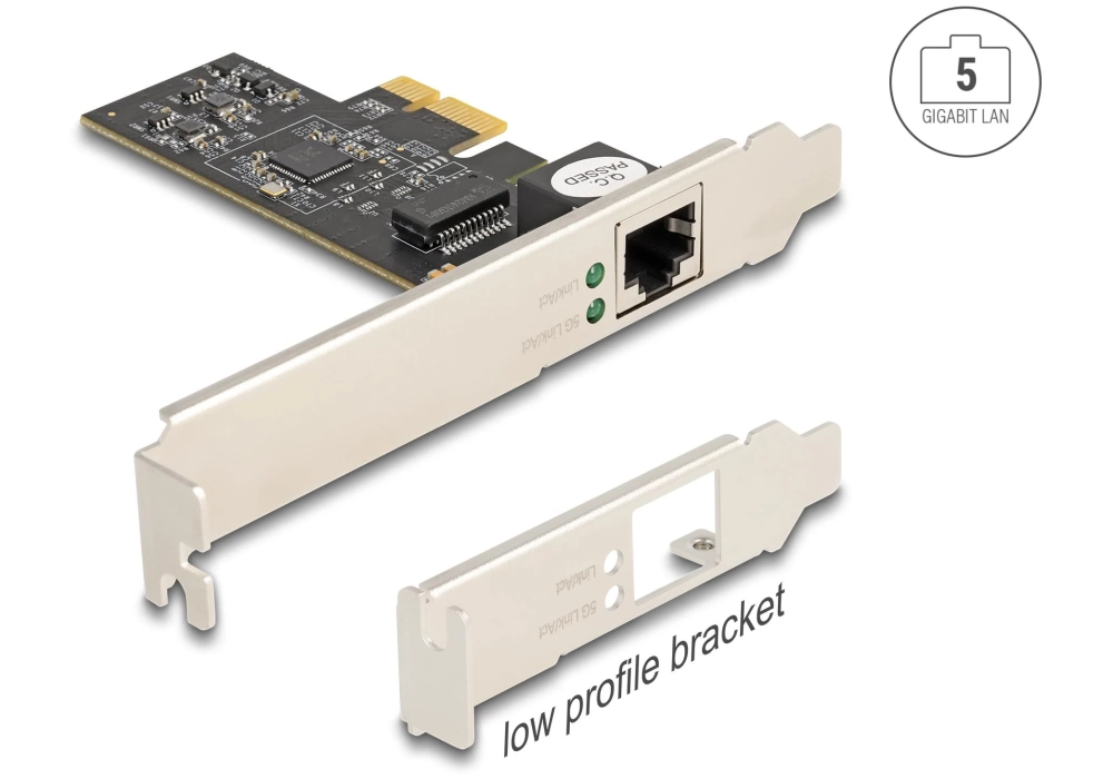 Delock Carte réseau 1x5GE PCI-Express x1