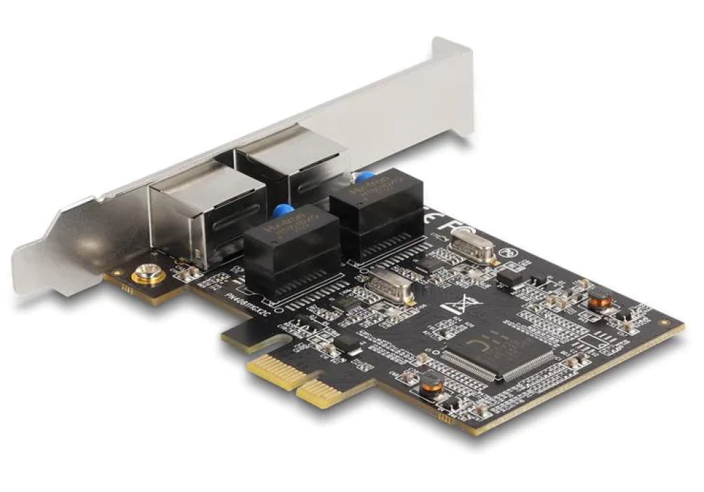 DeLock Carte réseau 2xRJ45 Gigabit PCI-Express- x1