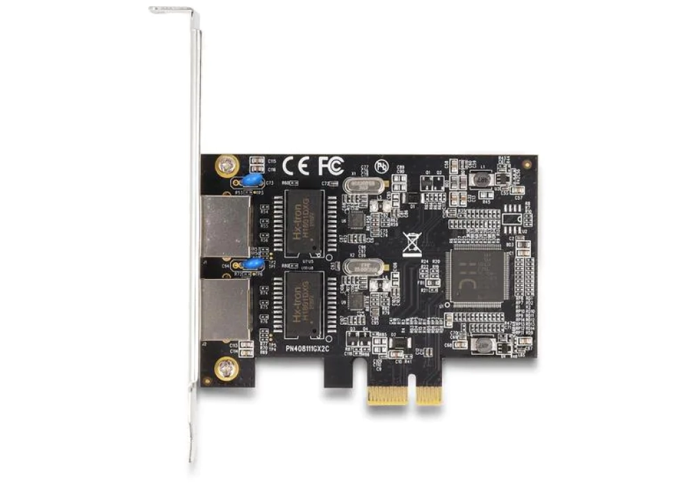 DeLock Carte réseau 2xRJ45 Gigabit PCI-Express- x1