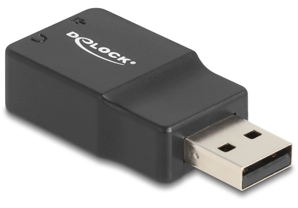 Delock Carte son USB-A mâle - 2x3.5mm jack Plug & Play