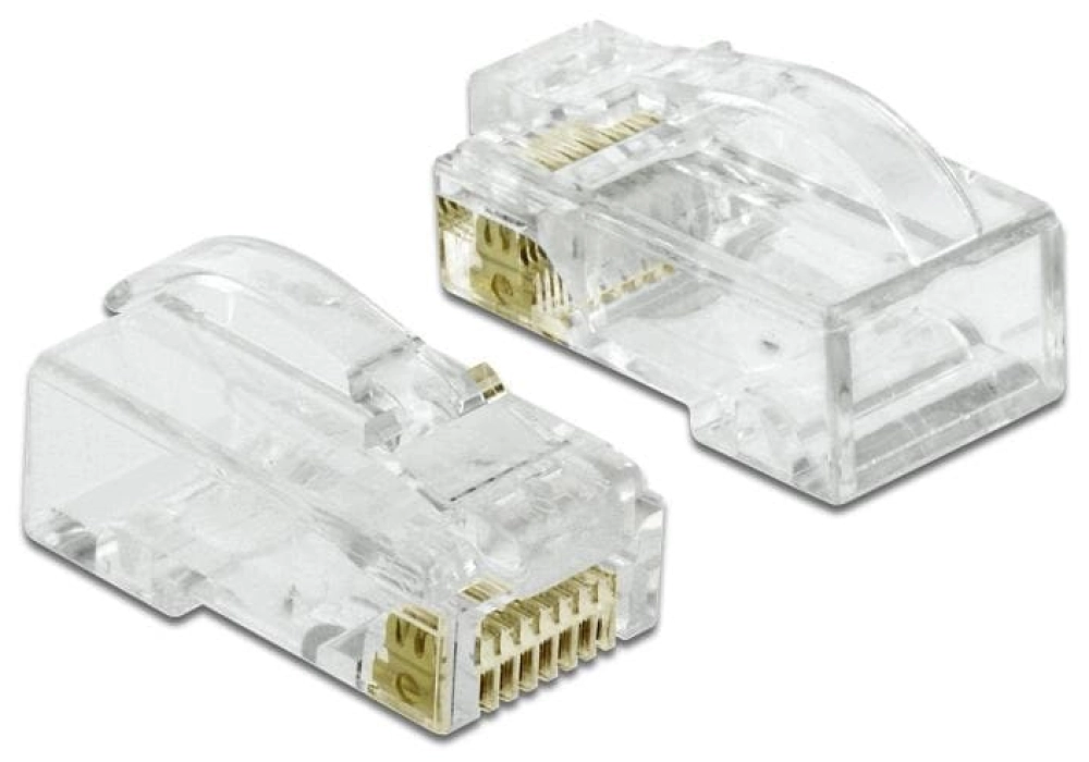 DeLOCK Connecteur RJ45 Cat.6 UTP 20 Pièce/s, Transparent