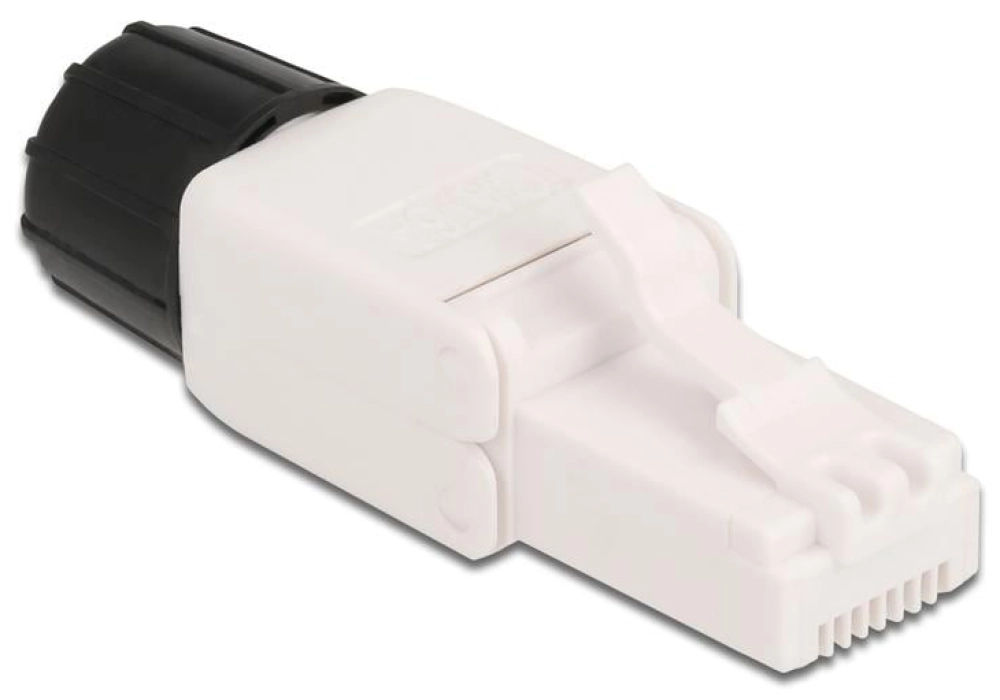 DeLOCK Connecteur RJ45 Cat.6A UTP sans outil 1 Pièce/s, Blanc