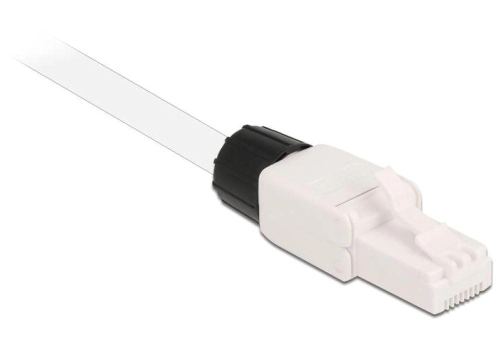 DeLOCK Connecteur RJ45 Cat.6A UTP sans outil 1 Pièce/s, Blanc