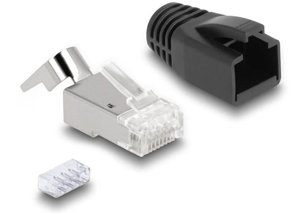 DeLOCK Connecteur RJ45 Cat.6A/7, S/FTP, 25 Pièce/s, Transparent