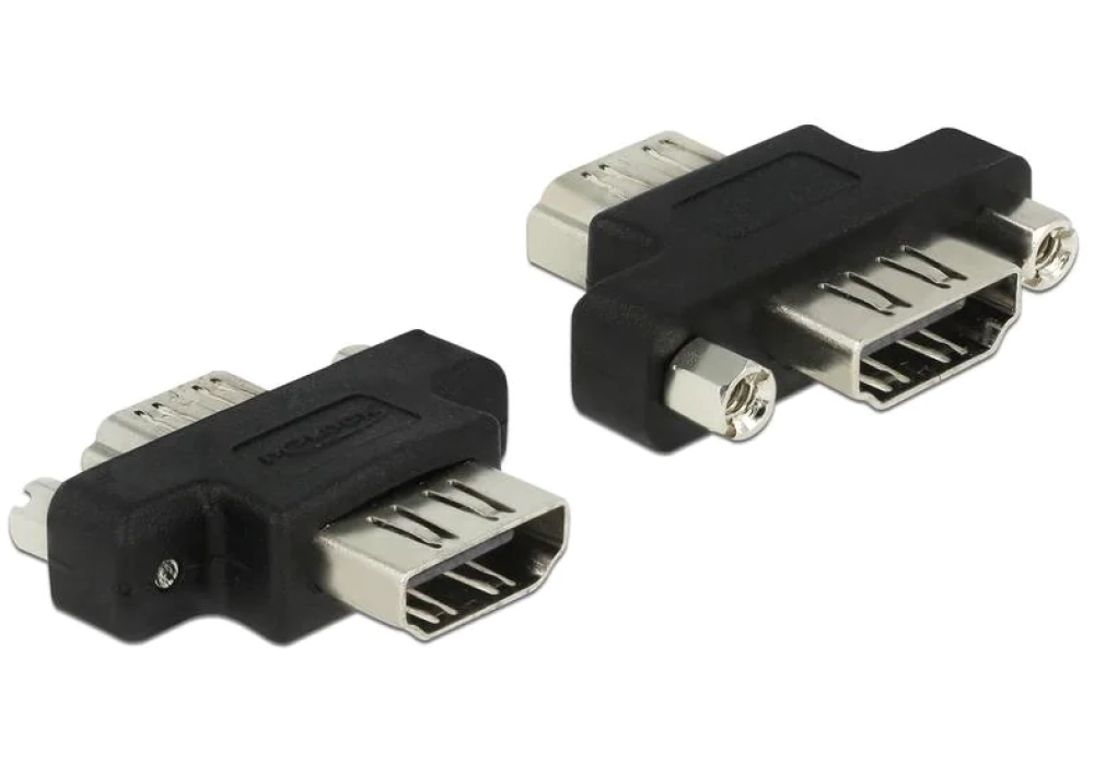 Delock Coupleur à visser HDMI femelle - HDMI femelle