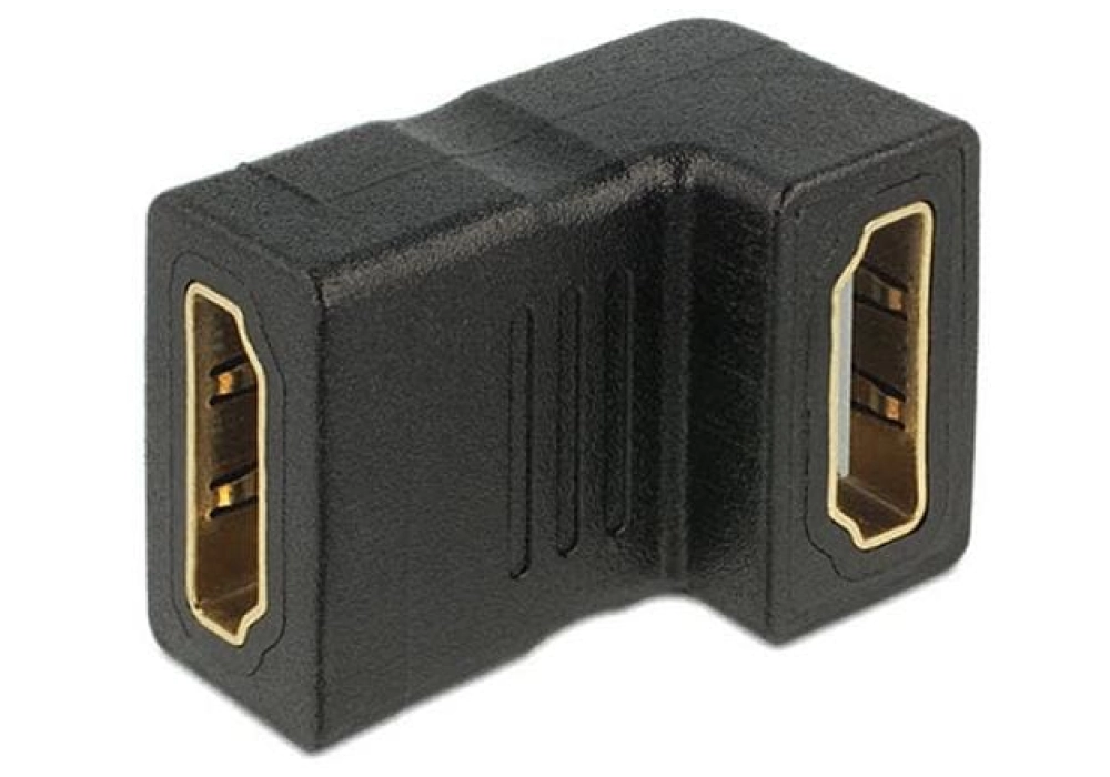 Delock Coupleur 90° coudé en bas HDMI femelle - HDMI femelle