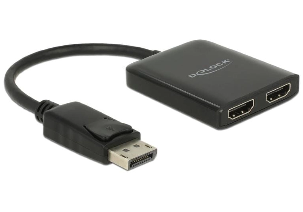 DeLOCK Diviseur de signaux à 2 ports DP - 2x HDMI 4K