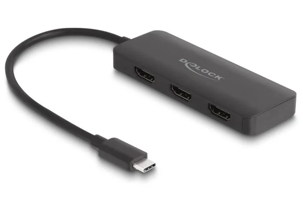 Delock Diviseur de signaux à 3 ports USB-C - 3x HDMI