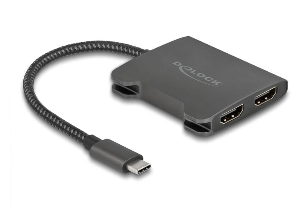 DeLOCK Diviseur USB Type-C (Mode DP Alt) à 2 x HDMI MST