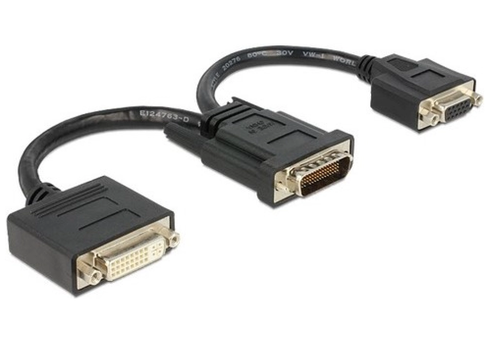 DeLOCK DMS-59 male > DVI 24+5 female + VGA female 20 cm