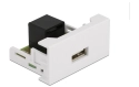 DeLOCK Easy 45 Module 22.5 x 45 mm RJ45 - Prise USB A