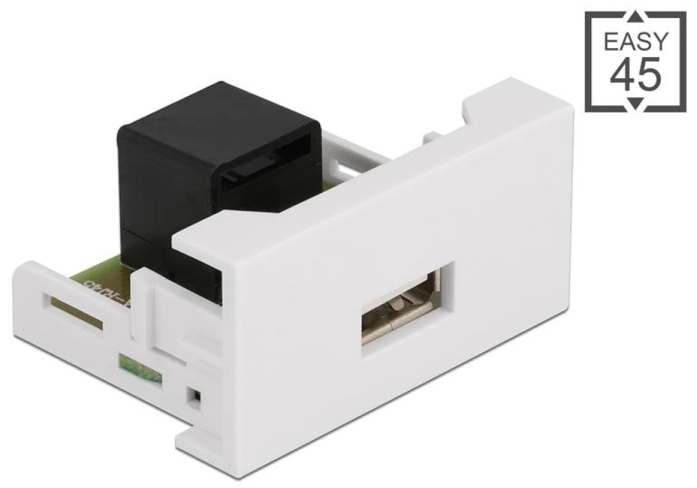 DeLOCK Easy 45 Module 22.5 x 45 mm RJ45 - Prise USB A