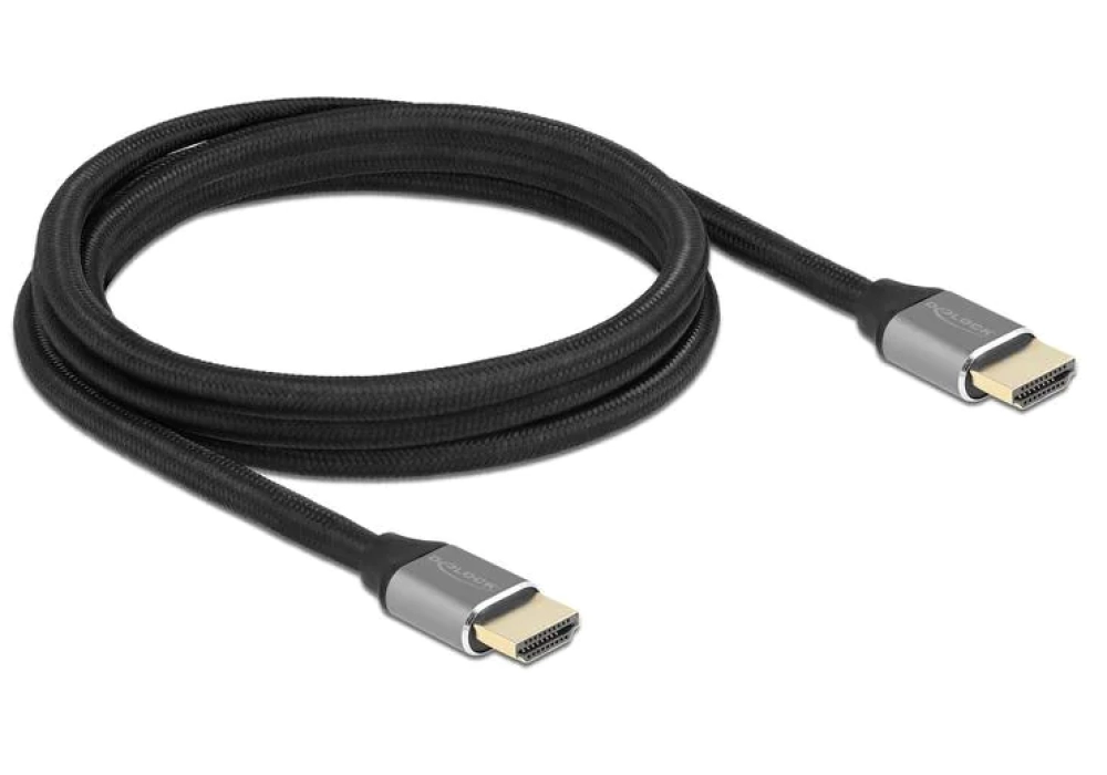 DeLock HDMI / HDMI - Câble 8K 60Hz - 2.0 m (Gris)