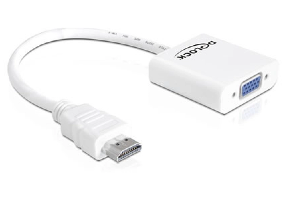 DeLOCK HDMI-A (M) > VGA (F) Adapter - White