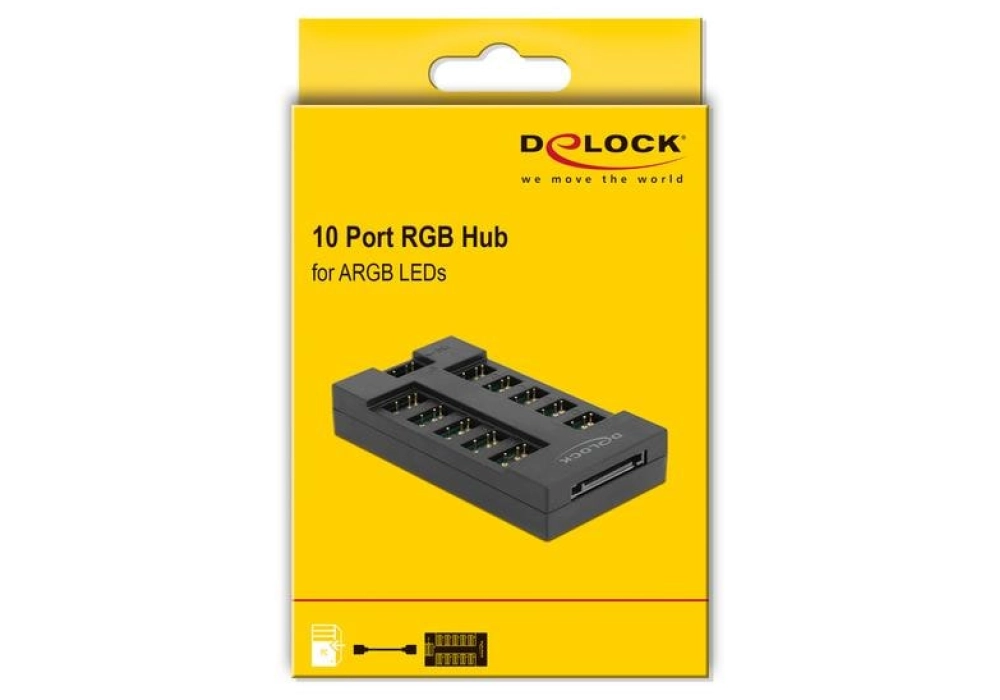 DeLOCK Hub pour LED ARGB avec 10 ports