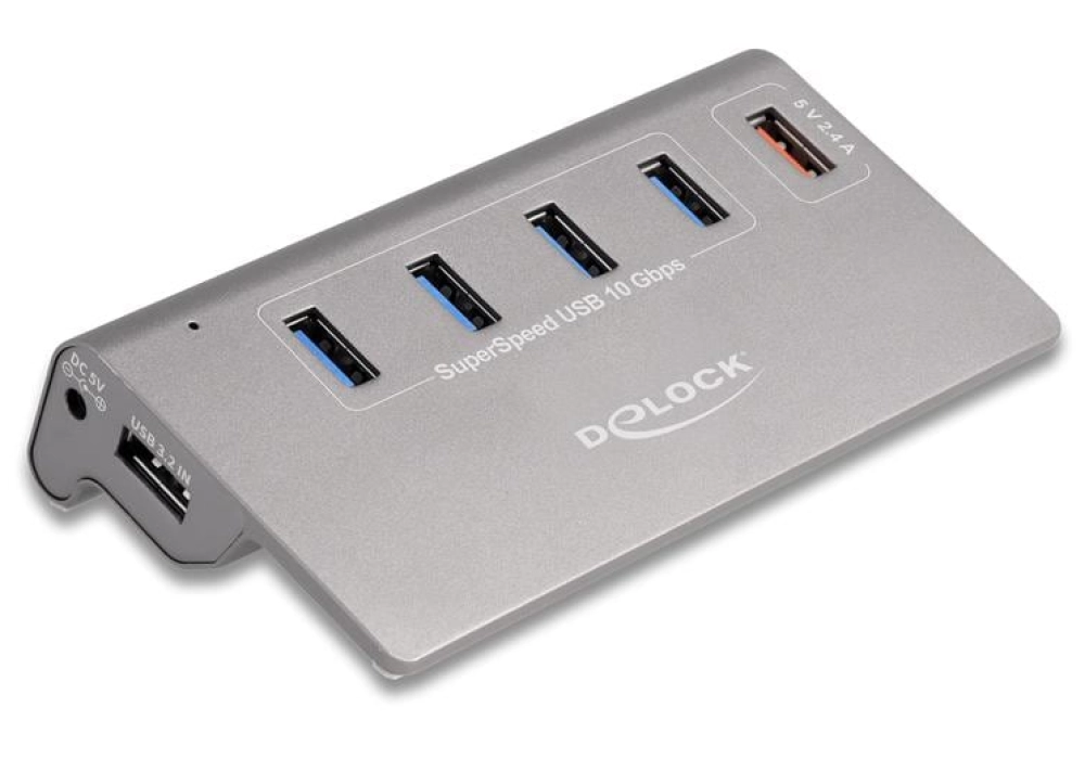 Delock Hub USB 10 Gbps avec 4x USB-A + 1x charge rapide