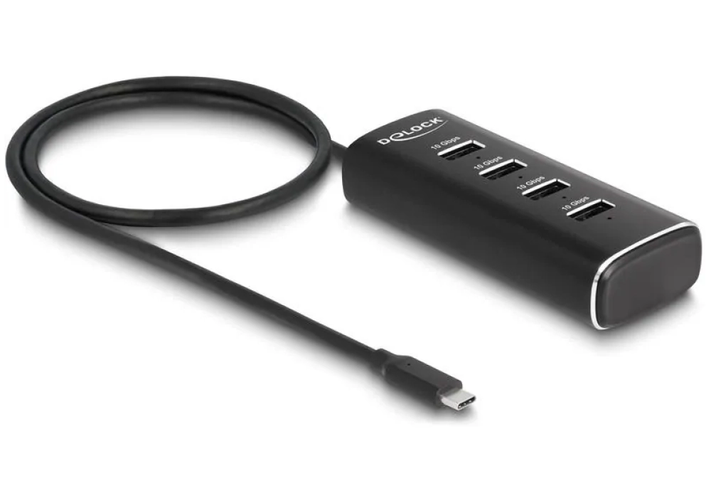 Delock Hub USB 4x USB A 10Gbps/1x USB C 10Gbps