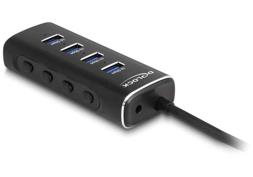 Delock Hub USB 4x USB A 10Gbps/1x USB C 10Gbps