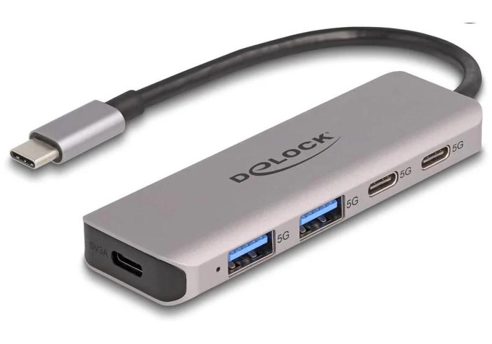 Delock Hub USB 5 Gbps 2x USB-C / 2x USB-A