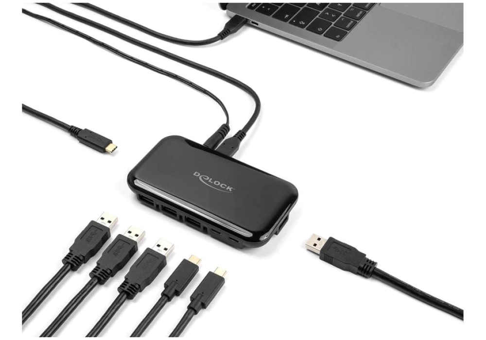 Delock Hub USB-C vers 7 x USB 3.2 Gen 2 Type A+C