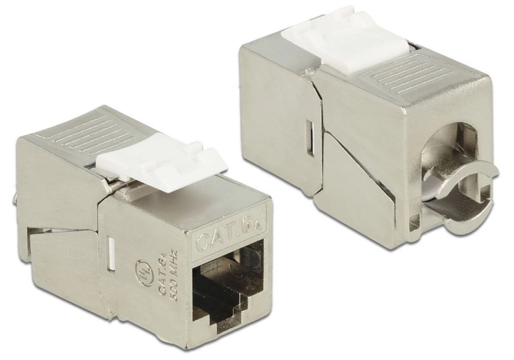 DeLOCK Keystone Module RJ45 jack > LSA Cat.6A STP compact