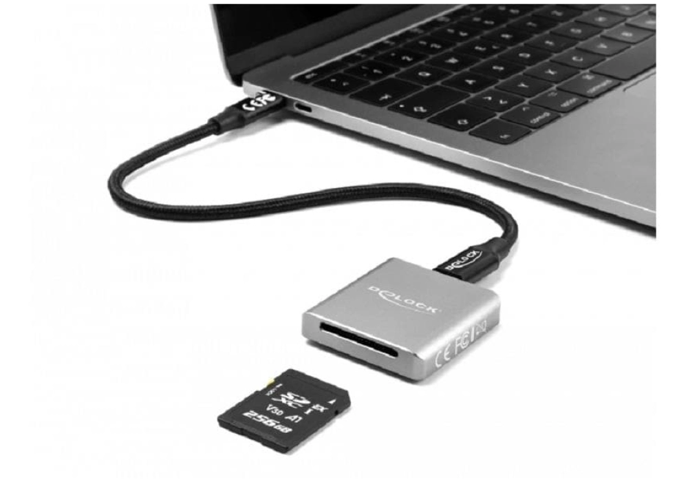 DeLOCK Lecteur USB Type-C pour cartes SD Express (SD 7.1)