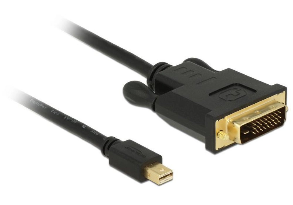 DeLOCK mini DisplayPort to DVI 24-pin Cable - 3.0 m (Black)