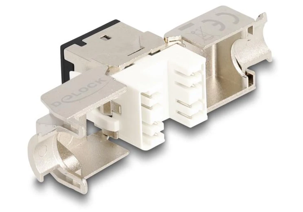 Delock Module Keystone RJ45 vers LSA Cat.6A Noir, 10 unités