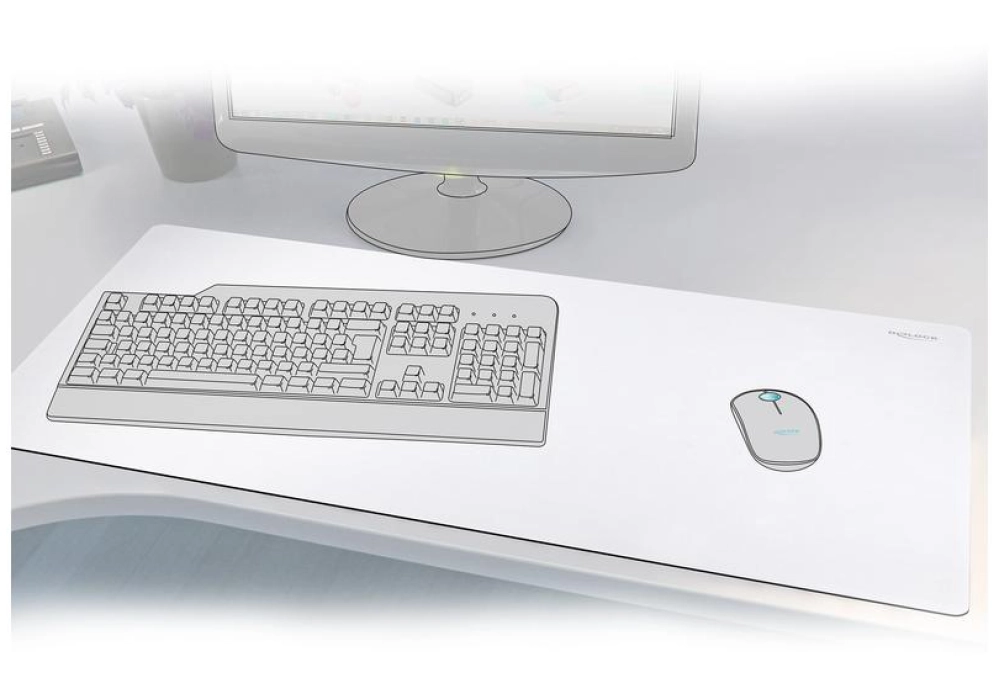 DeLOCK Mousepad - Blanc