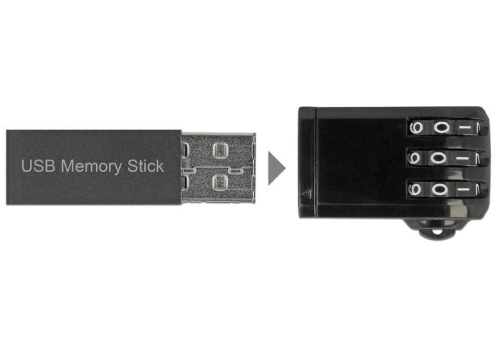 DeLOCK Navilock Verrou USB avec code à combinaison