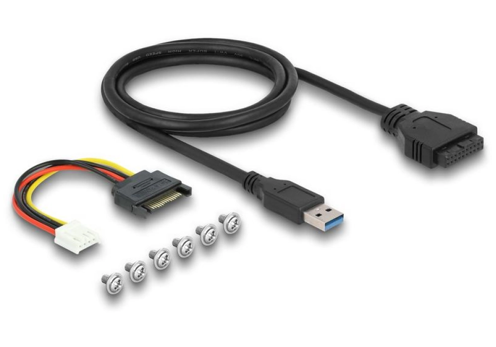 DeLOCK Panneau frontal 2 x USB Type-C + 2 xUSB Type-A