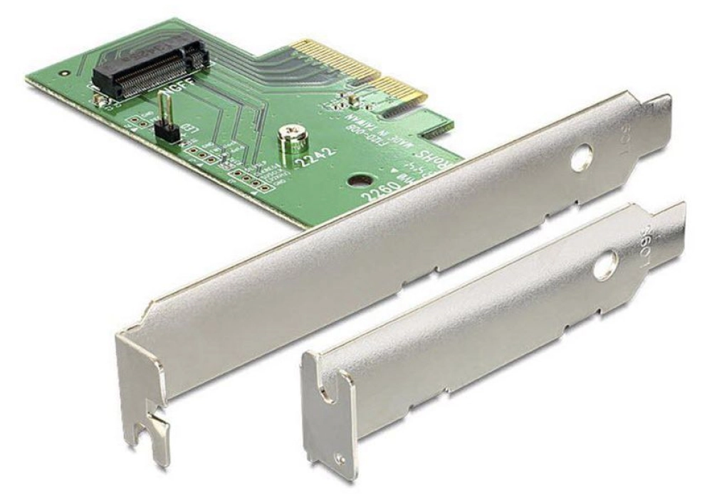 DeLOCK PCI Express x4 Card > 1 x internal NVMe M.2 Key M 80 mm