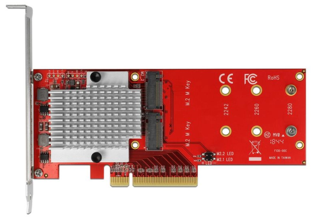 DeLOCK PCIe Card 2 x M.2 NVMe