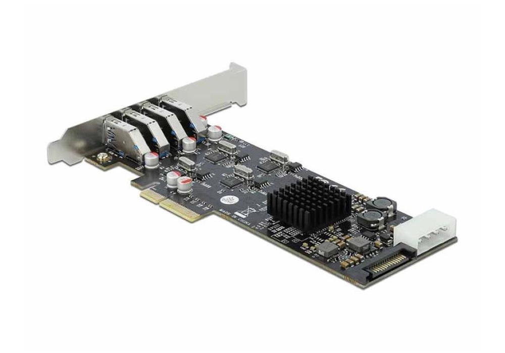 DeLOCK PCIe Card 4 x USB 3.2 Gen 1 Quad Channel