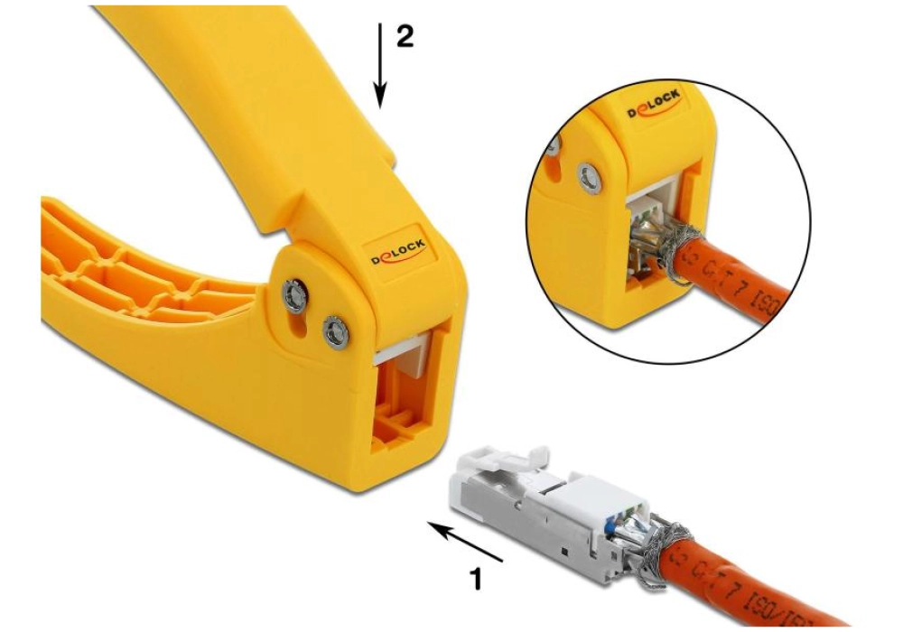 DeLOCK Pince à sertir pour montage sur site RJ-45