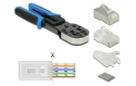 DeLOCK Pince à sertir RJ45 + 40x connecteurs