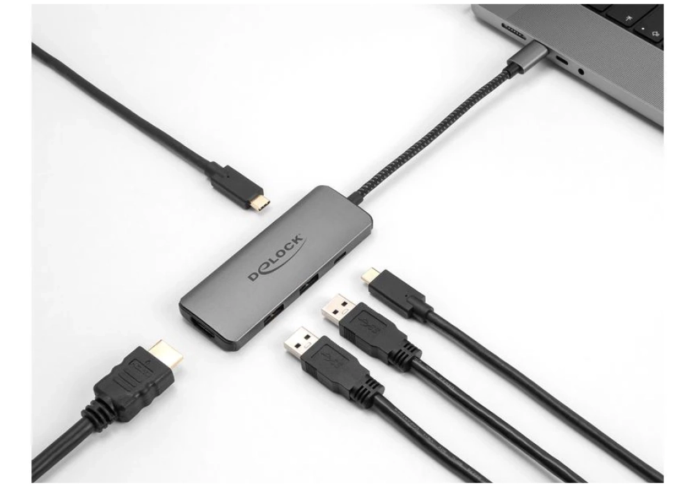 Delock Station d'accueil USB-C 8K – HDMI/USB/PD 3.0 100W