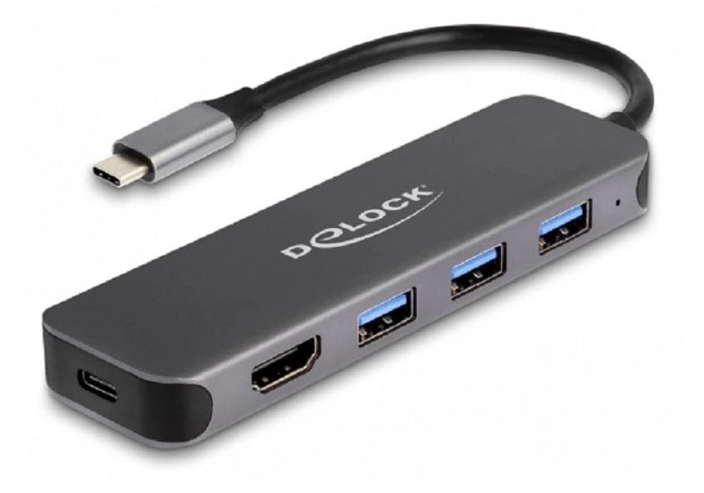 DeLOCK Station d'accueil USB Type-C vers 3x USB 3.1 + 1x HDMI 4K + PD 85W