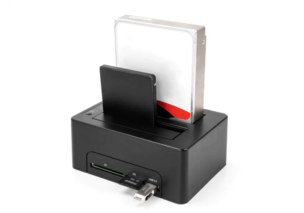 Delock Station d’accueil et de clonage USB-C - 2 x SATA HDD/SSD