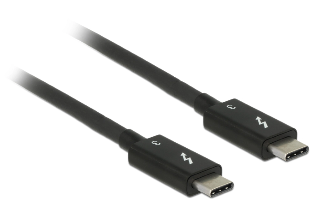 DeLOCK Thunderbolt 3 USB-C Cable (Black) - 0.5 m