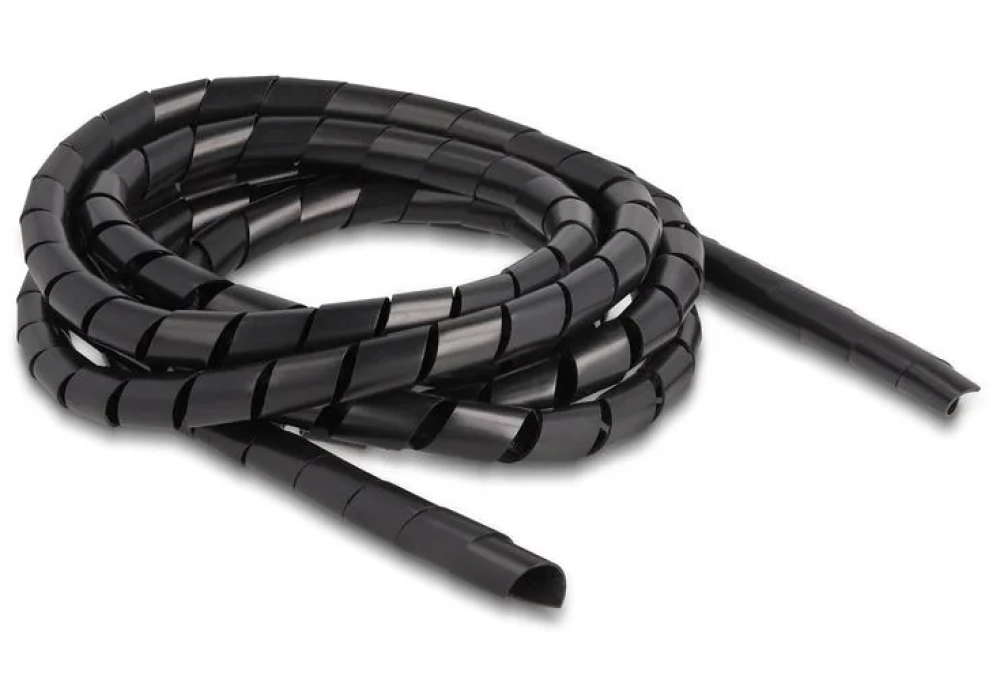 Delock Tuyau en spirale flexible 2 m x 12 mm Noir