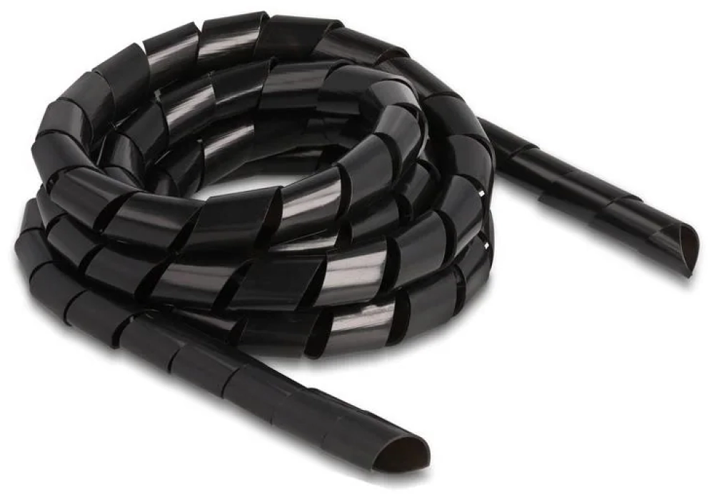 Delock Tuyau en spirale flexible 2 m x 16 mm Noir