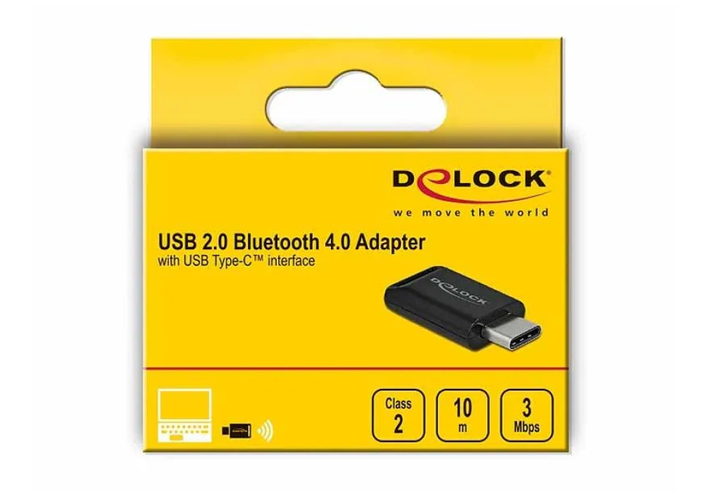 Delock USB-Bluetooth-Adapter 61003, V4.0, USB Typ-C