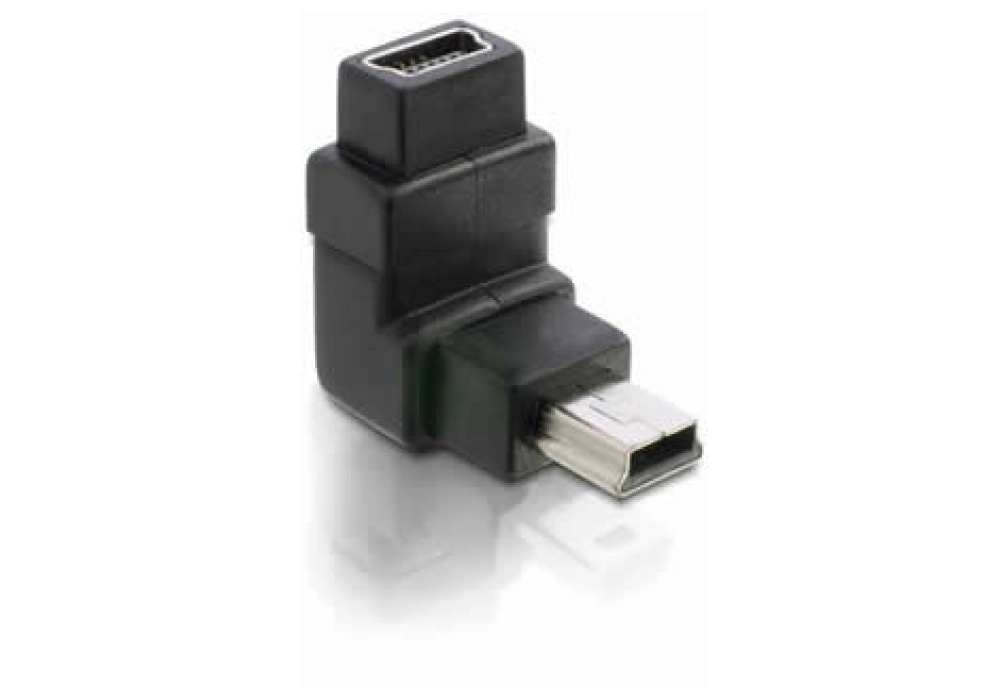 DeLOCK USB USB-B mini 5-pin Male/Female (90°) Adapter