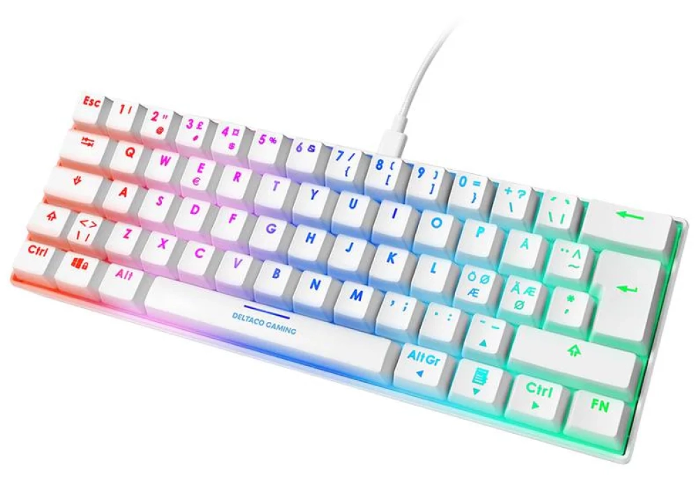 DELTACO Clavier de gaming GAM-075-W