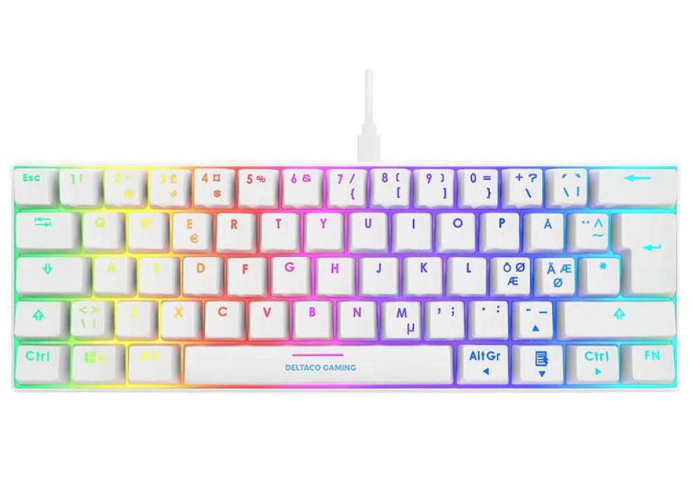 DELTACO Clavier de gaming GAM-075-W